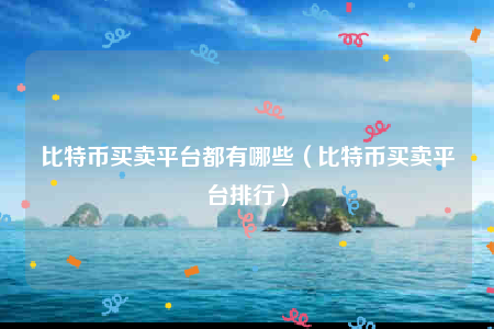 可以交易比特币平台(可以交易比特币平台的软件)